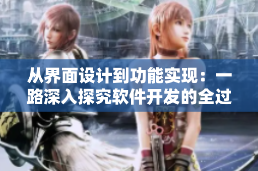 從界面設(shè)計到功能實現(xiàn)：一路深入探究軟件開發(fā)的全過程