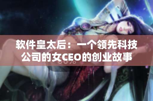 軟件皇太后：一個領先科技公司的女CEO的創(chuàng)業(yè)故事