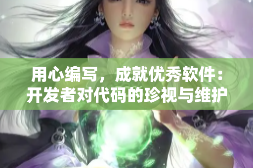 用心編寫，成就優(yōu)秀軟件：開(kāi)發(fā)者對(duì)代碼的珍視與維護(hù)