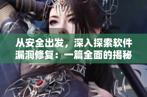 從安全出發(fā)，深入探索軟件漏洞修復(fù)：一篇全面的揭秘文章