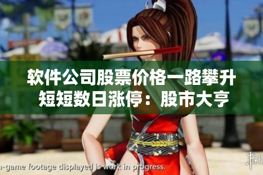 軟件公司股票價(jià)格一路攀升 短短數(shù)日漲停：股市大亨們的成功密碼