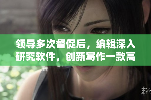領(lǐng)導(dǎo)多次督促后，編輯深入研究軟件，創(chuàng)新寫作一款高效監(jiān)控系統(tǒng)的文章