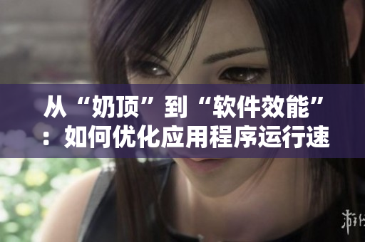 從“奶頂”到“軟件效能”：如何優(yōu)化應(yīng)用程序運行速度？