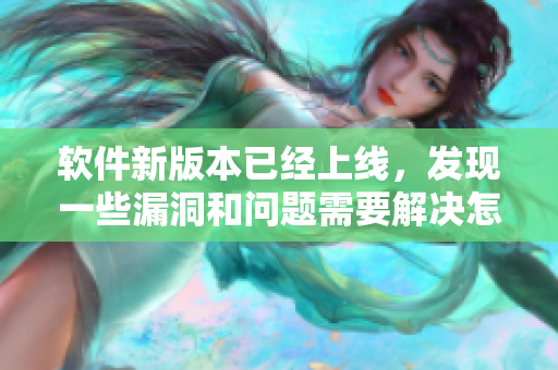 軟件新版本已經(jīng)上線，發(fā)現(xiàn)一些漏洞和問(wèn)題需要解決怎么辦？