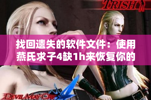 找回遺失的軟件文件：使用燕氏求子4缺1h來(lái)恢復(fù)你的數(shù)據(jù)