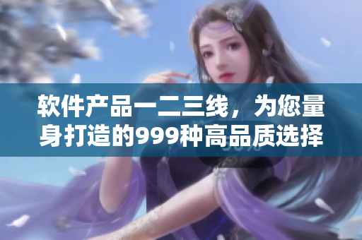 軟件產(chǎn)品一二三線，為您量身打造的999種高品質(zhì)選擇