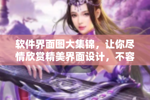 軟件界面圖大集錦，讓你盡情欣賞精美界面設(shè)計，不容錯過！