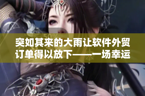 突如其來的大雨讓軟件外貿訂單得以放下——一場幸運的暴雨！
