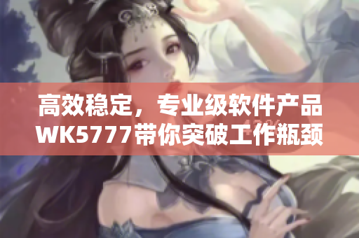 高效穩(wěn)定，專業(yè)級軟件產(chǎn)品WK5777帶你突破工作瓶頸。