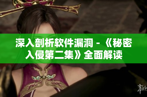 深入剖析軟件漏洞 - 《秘密入侵第二集》全面解讀