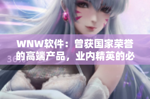 WNW軟件：曾獲國(guó)家榮譽(yù)的高端產(chǎn)品，業(yè)內(nèi)精英的必備選擇