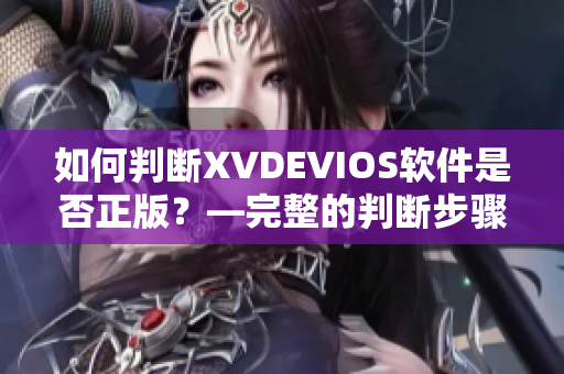 如何判斷XVDEVIOS軟件是否正版？—完整的判斷步驟與建議