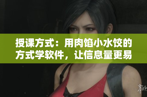 授課方式：用肉餡小水餃的方式學軟件，讓信息量更易消化