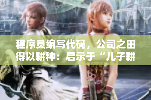 程序員編寫代碼，公司之田得以耕種：啟示于“兒子耕種母親的田地”
