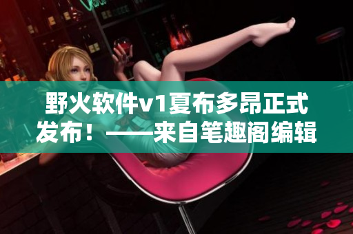 野火軟件v1夏布多昂正式發(fā)布！——來自筆趣閣編輯的報道