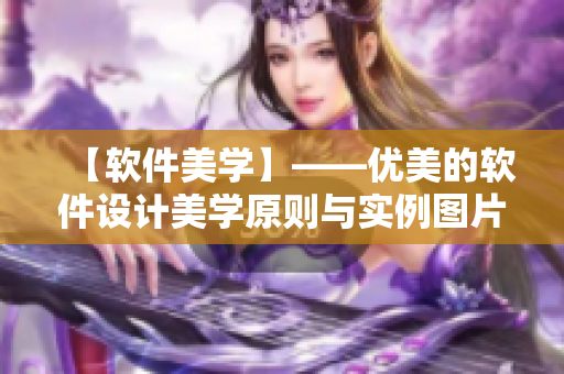 【軟件美學(xué)】——優(yōu)美的軟件設(shè)計(jì)美學(xué)原則與實(shí)例圖片欣賞