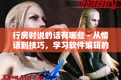 行房時說的話有哪些 - 從情話到技巧，學(xué)習(xí)軟件編輯的必備技能！