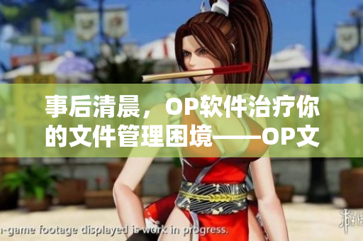 事后清晨，OP軟件治療你的文件管理困境——OP文件管理軟件
