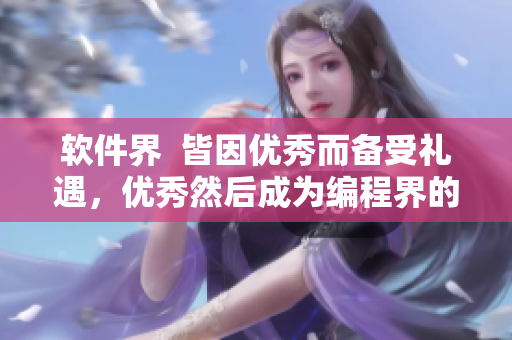 軟件界  皆因優(yōu)秀而備受禮遇，優(yōu)秀然后成為編程界的皇后