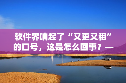 軟件界響起了“又更又租”的口號，這是怎么回事？——軟件租賃新浪潮涌現(xiàn)