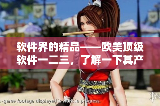 軟件界的精品——?dú)W美頂級(jí)軟件一二三，了解一下其產(chǎn)品特點(diǎn)