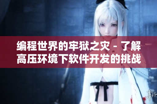 編程世界的牢獄之災(zāi) - 了解高壓環(huán)境下軟件開發(fā)的挑戰(zhàn)與應(yīng)對
