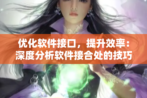 優(yōu)化軟件接口，提升效率：深度分析軟件接合處的技巧與策略