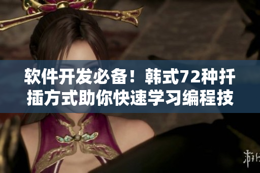 軟件開發(fā)必備！韓式72種扦插方式助你快速學(xué)習(xí)編程技巧
