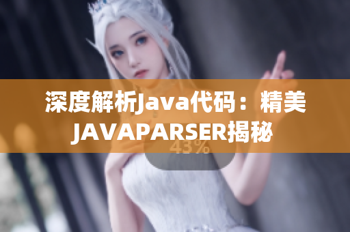 深度解析Java代碼：精美JAVAPARSER揭秘