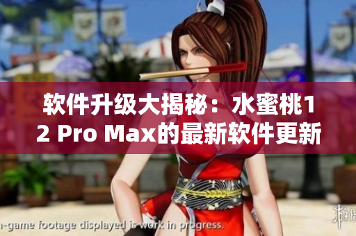 軟件升級大揭秘：水蜜桃12 Pro Max的最新軟件更新詳解