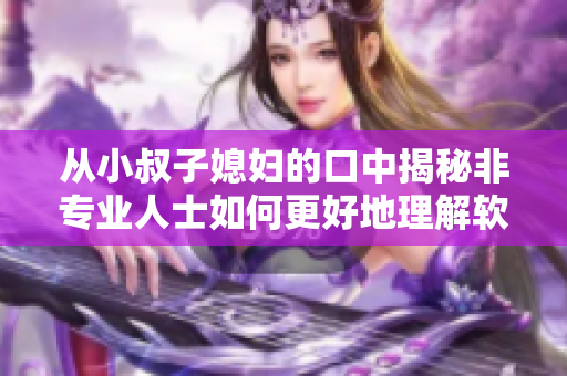 從小叔子媳婦的口中揭秘非專業(yè)人士如何更好地理解軟件