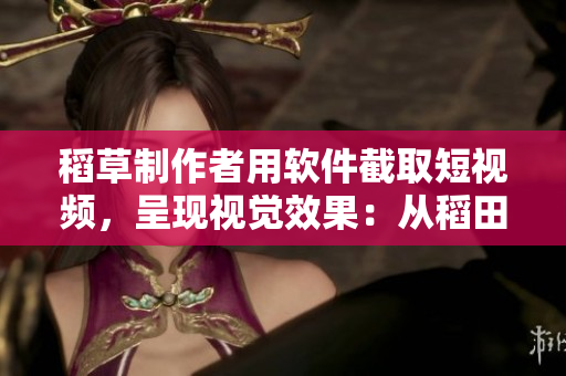 稻草制作者用軟件截取短視頻，呈現(xiàn)視覺(jué)效果：從稻田到稻草人
