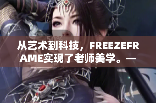 從藝術(shù)到科技，F(xiàn)REEZEFRAME實(shí)現(xiàn)了老師美學(xué)。——一個(gè)軟件的崛起
