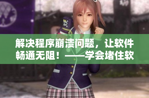 解決程序崩潰問題，讓軟件暢通無阻！——學(xué)會堵住軟件“尿孔”