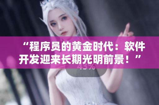 “程序員的黃金時代：軟件開發(fā)迎來長期光明前景！”