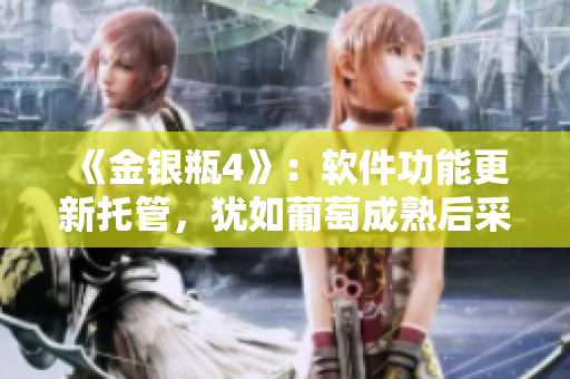 《金銀瓶4》：軟件功能更新托管，猶如葡萄成熟后采摘，讓用戶體驗更佳