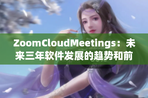 ZoomCloudMeetings：未來三年軟件發(fā)展的趨勢和前景