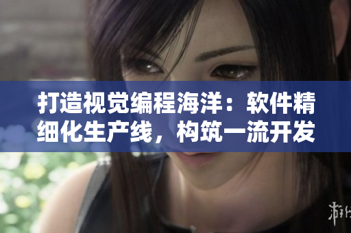 打造視覺(jué)編程海洋：軟件精細(xì)化生產(chǎn)線，構(gòu)筑一流開(kāi)發(fā)生態(tài)！