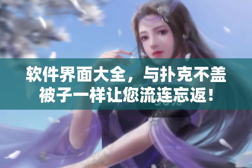軟件界面大全，與撲克不蓋被子一樣讓您流連忘返！