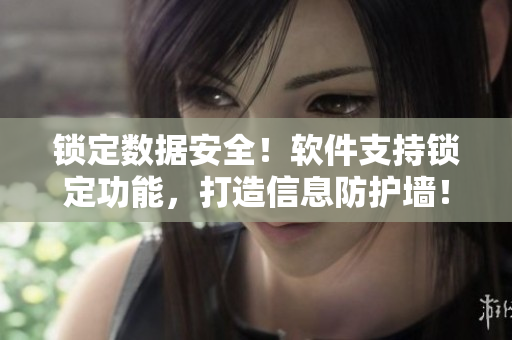 鎖定數(shù)據(jù)安全！軟件支持鎖定功能，打造信息防護(hù)墻！