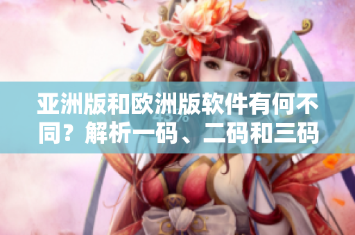 亞洲版和歐洲版軟件有何不同？解析一碼、二碼和三碼的區(qū)別