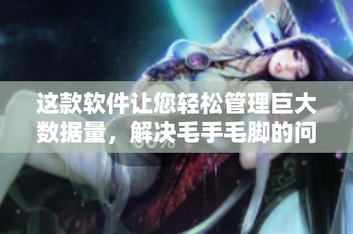 這款軟件讓您輕松管理巨大數(shù)據(jù)量，解決毛手毛腳的問題