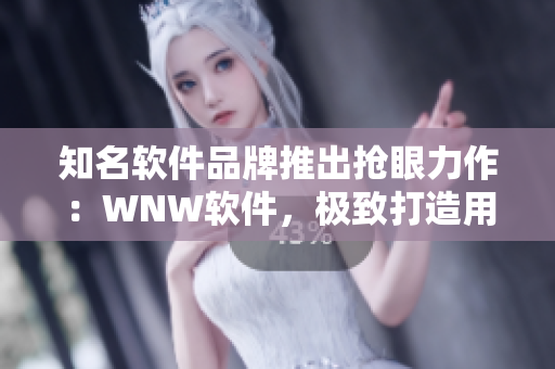 知名軟件品牌推出搶眼力作：WNW軟件，極致打造用戶體驗