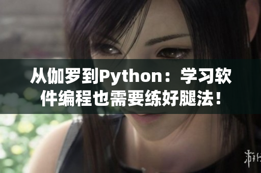 從伽羅到Python：學(xué)習(xí)軟件編程也需要練好腿法！