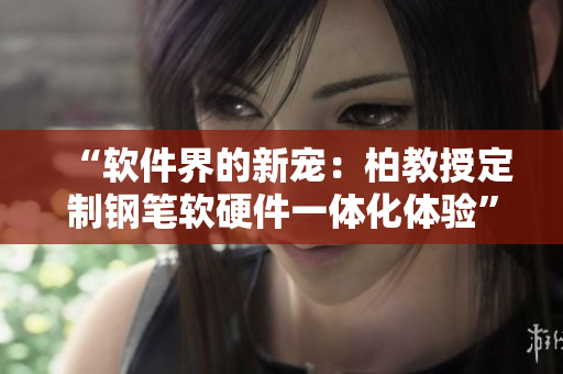 “軟件界的新寵：柏教授定制鋼筆軟硬件一體化體驗”