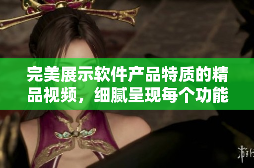 完美展示軟件產(chǎn)品特質(zhì)的精品視頻，細(xì)膩呈現(xiàn)每個功能細(xì)節(jié)