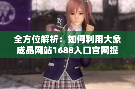 全方位解析：如何利用大象成品網(wǎng)站1688入口官網(wǎng)提升軟件營(yíng)銷效率？