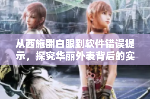 從西施翻白眼到軟件錯(cuò)誤提示，探究華麗外表背后的實(shí)質(zhì)問(wèn)題