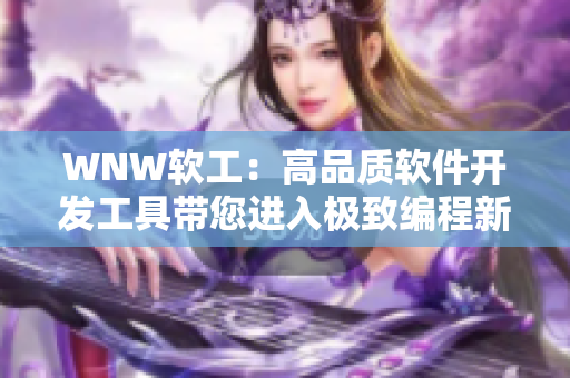 WNW軟工：高品質(zhì)軟件開發(fā)工具帶您進(jìn)入極致編程新時代