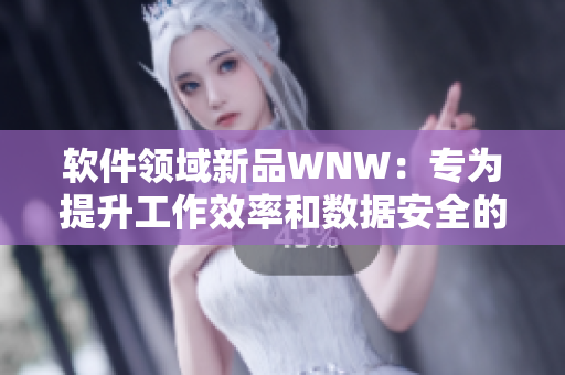 軟件領(lǐng)域新品WNW：專為提升工作效率和數(shù)據(jù)安全的全能軟件